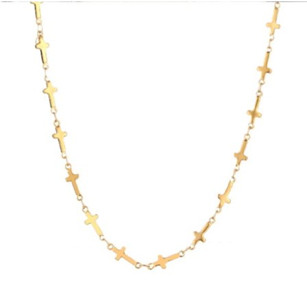 Rostfritt stål HALSBAND Kors