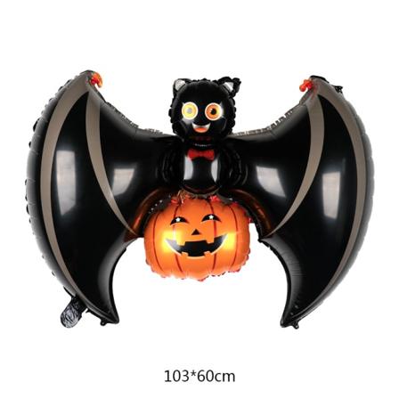10 kpl Halloween-ilmapalloa hauska koristelu - kurpitsa Lepakko