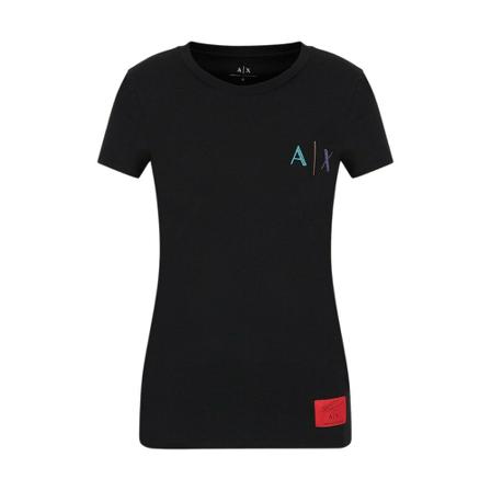 Armani Exchange T-Shirts svart, Dam, Dam, Storlek: L
