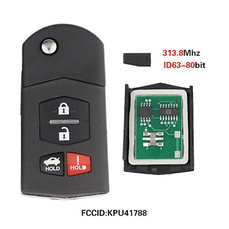 Kaukosäädinavaimen Mazda 2 3 5 6 8 M2 M3 M5 M6 CX-7 CX-9 MX-5 BGBX1T478SKE125-01 KPU41788 SKE126-01 313.8/315/433Mhz4D63 {Db}