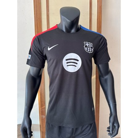 25-26 FC Barcelona Udebane Sort Fodbolduniform T-shirt S-2XL