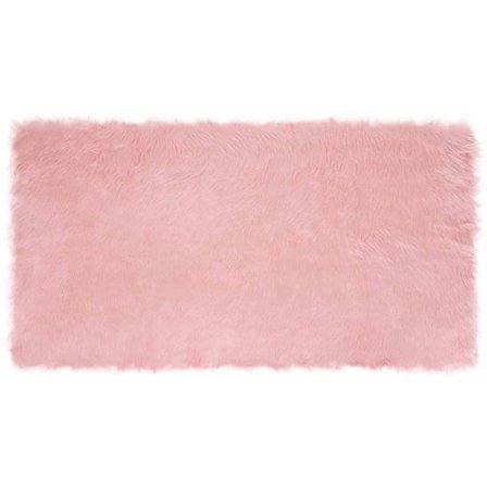 Matta - mattunderlägg Vidaxl Matta i falsk Tafalla Rosa 80 x 150 cm Polyester