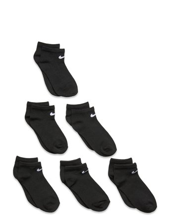 Nike 6N-6Pk No Show Sock - Black - 27-35