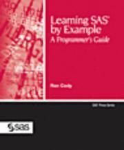 Learning SAS by Example: A Programmer's Guide, ISBN: 9781599941653