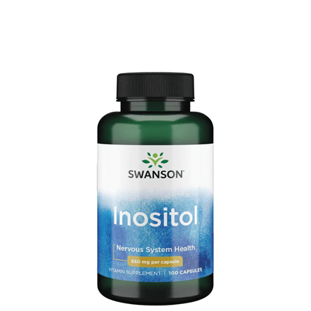 Swanson Inositol 650 mg 100 kapslar
