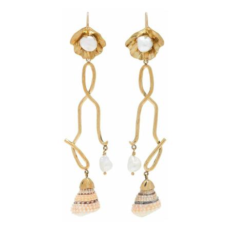 Ulla Johnson Augustine earrings Gul, Dame Øreringe, Størrelse: ONE Size