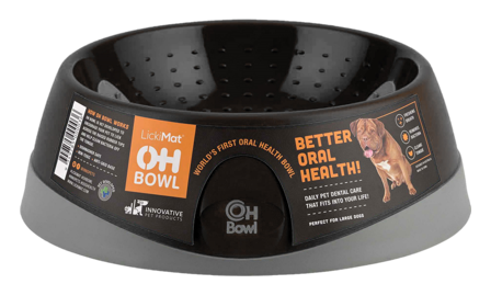 LickiMat - LickiMat skål munnhygieneskål svart L, Ø27x9cm - Hund - Matplass & vannautomater for hund - For glupske hunder - ZOO.no