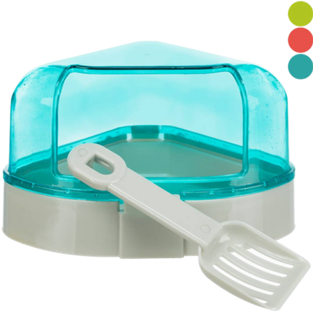 Trixie - Hjørnetoalett med hette Mix 14 cm - Smådyr - Toaletter og toalettstrø - Toalettkasse - ZOO.no