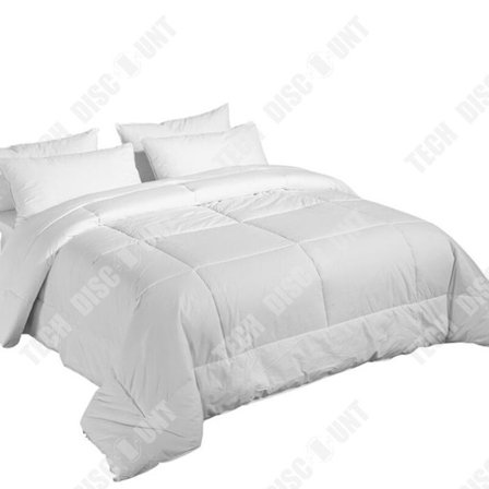 Duvetöverdrag - TECH DISCOUNT - 220x240 cm - Polyester Mikrofiber - Fyllning Fiber DuPont - 2 Kuddar