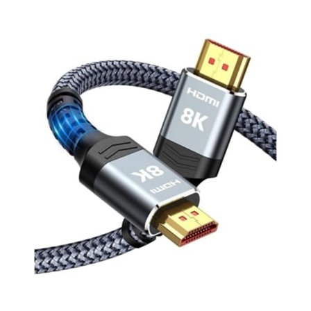Sertifioitu 0,5 m HDMI-kaapeli, 10k 8k HDMI 2.1 Ultra HD -kaapeli 8k60hz 4k120hz Earc HDR10 HDCP 2.2/2.3 Dolby 3D, yhteensopiva PS5/4 HDTV X Box 