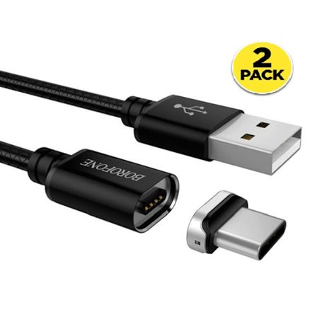2 ST 1.2M BOROFONE Magnetic cable -USB-C