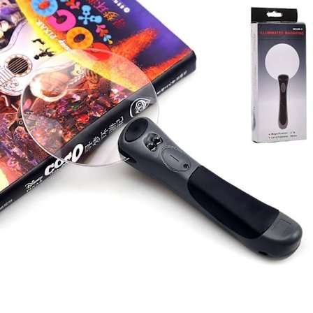 Förstorningsglas 2,5x90mm m. ledlampor vitt ljus.inkl. batterier