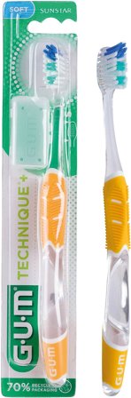GUM Tandbørste Technique+ Soft, Medicin & Pleje, Tandbørster, Voksentandbørster