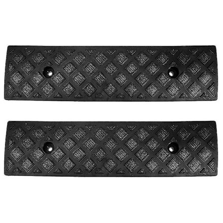 2 stk. Gummi Bil Kantrampe Tærskelbro Spor Ramper Til Indkørsel Fortov