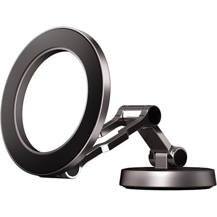 Magnetisk biltelefonholder 360° roterende feste kompatibel med MagSafe svart