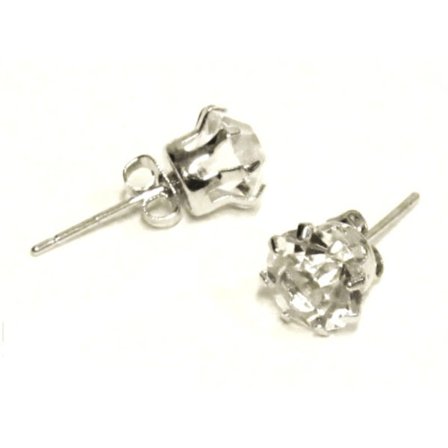 Bling Örhängen - Vit Sten