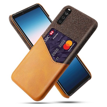 Bofink Sony Xperia 10 III skal med korthållare - Brun