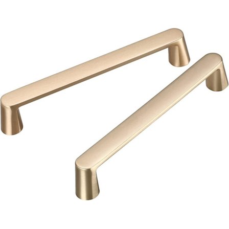 2 kpl Kultaiset Kaappivetimet (128mm Reikäväli) Harjattu Messinki Kaappivetimet