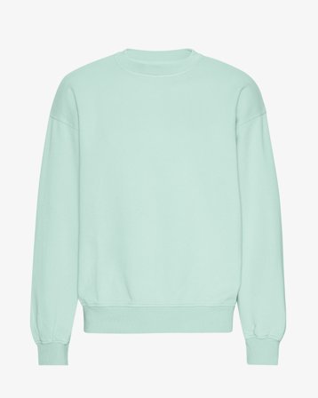 Organic Oversized Crew - Light Aqua S