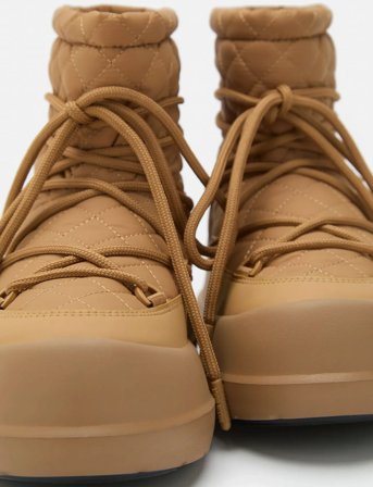 Moon Boot Mb Mezzaluna Quilted Mid Wp - Beige - 39