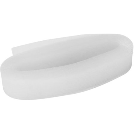 50mm 50 meter slät styv platt krinolinhård tagel fläta trim för bröllopsklänning/hatt sömnadstillbehör - vit