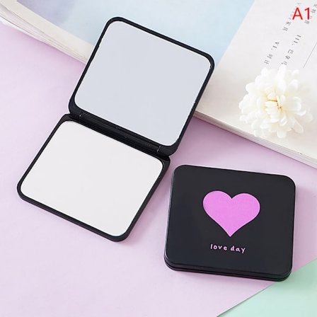 Foldbart Makeup Spejl Mini Firkantet Makeup Makeup Spejl Portabl