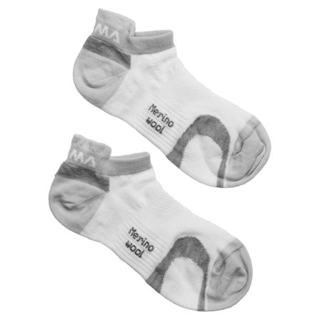 Aclima Ankle Socks 2-Pack Unisex workout socks White 46-48