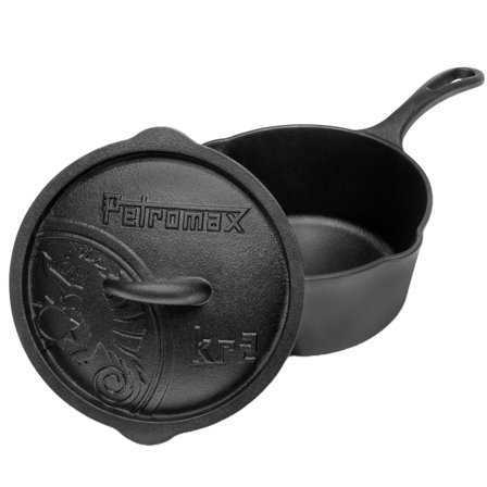 Petromax Støbejernsgryde med låg 2 liter - Sort | KitchenOne