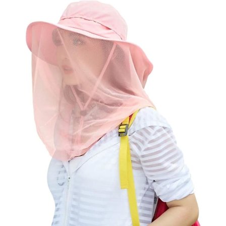 Myggenet Hat, Solhat med Slør Mesh Beskyttelse mod Insekter