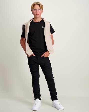 EA7 Emporio Armani T-SHIRT Svart T-shirts Kille - Kids Brand Store