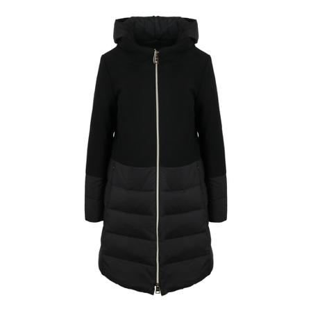 Herno, Hooded Padded Coat Zwart, Dames, Maat:S,nylon