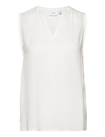 Viroma V-Neck S/L Top/Su - White Vila
