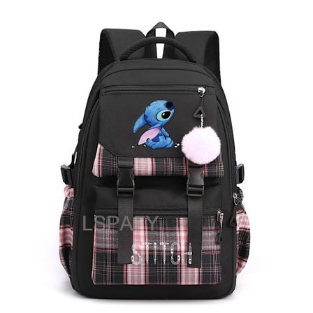 Ny Lilo og Stitch Stitch Stitch Skolesekk Student Ryggsekk Ryggsekk{REN}