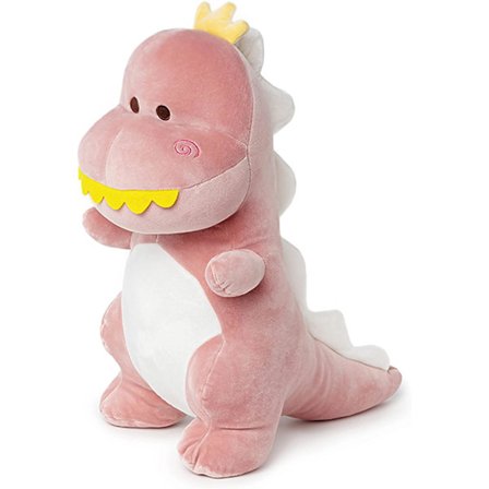 Dinosaurie gosedjur, 12" för pojkar, flickor, baby (rosa)