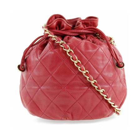 Chanel Vintage Pre-Owned Tas Matrasses , Rood , Dames , Maat: ONE Size Vintage Tassen