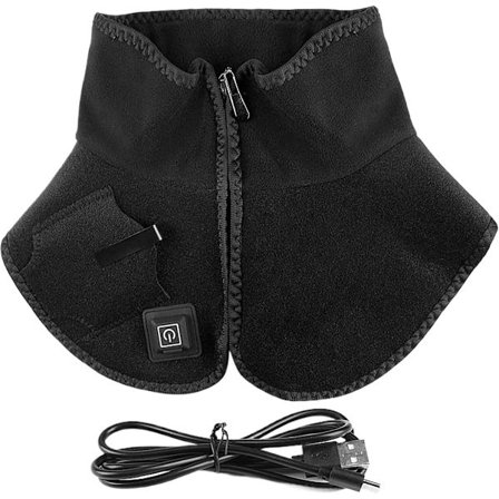 USB elektrisk opvarmet nakke- og skulderpude varmeterapi til lindring af stive muskler og smerter justerbar temperatur automatisk slukning blødt 