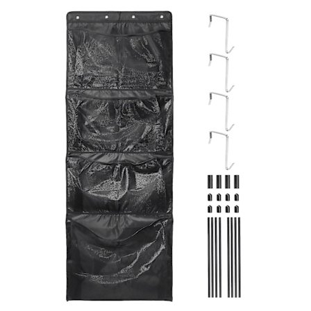 Förvaring av gosedjur i garderoben, sovrummet, hängande organiserare över dörren