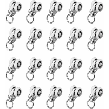 Gardinskinneglider for gardinskinne, vindusruller, gardinstangglider, skyvegardinskinne, for gardintilbehør på bad, soverom