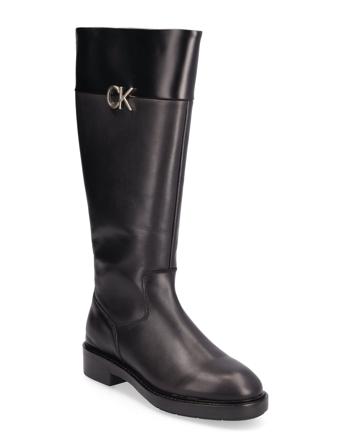 Rubber Sole Knee Boot W/Hw Høye Støvletter Svart Calvin Klein*Betinget Tilbud