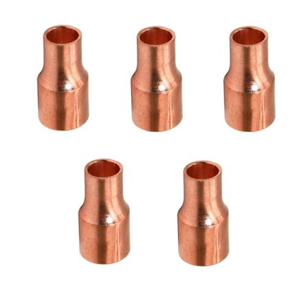 5 st Koppar reducerande kopplingsrör