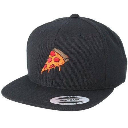 BOOM - Svart snapback Keps - Pizza Time Black Snapback @ Hatstore