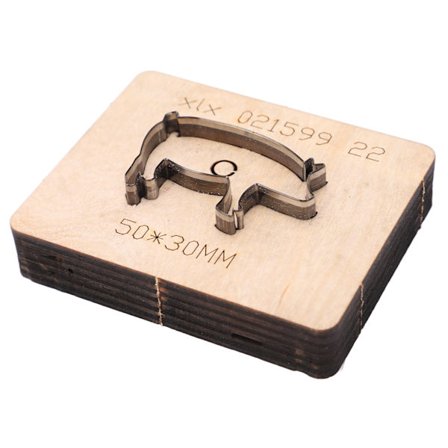 Läder Skärande Stans Gris Form Mögel Stans för Hantverk Papper Gummi Plast