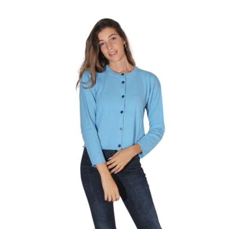 Alpha Industries, Cardigans Blauw, Dames, Maat:L
