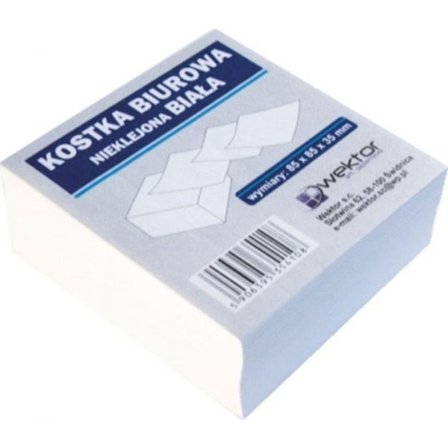 Cube evig Vektor Kub Vektoriell vit 85x85mm 3,5cm