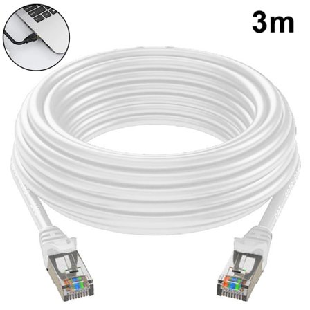 Cat6 Ethernet-kabel Gigabit Platt Nätverks-LAN-kabel med sladd