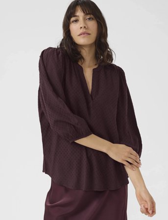 Kaffe Kaannika Blouse - Brown - 34