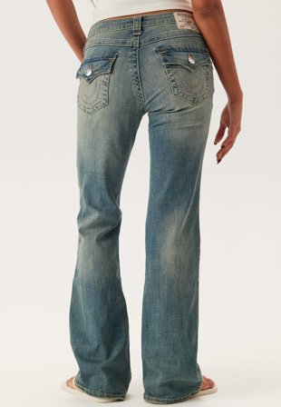 True Religion Becca Mr Boot Cut Flap Lapis Light 31