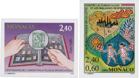 Monaco 1993-1994 - YT 1911+1931 - Postfrisk