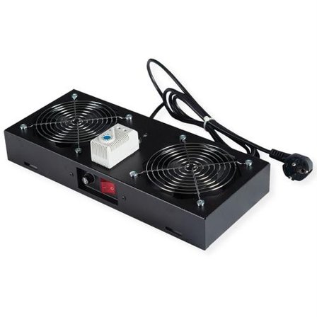 ROLINE Fan Unit 2 Fans, For 19-Inch