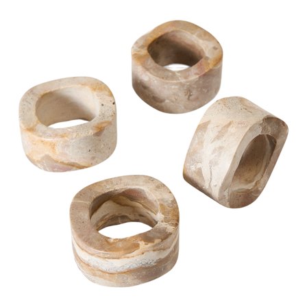 Muubs Vita servettring 4-pack, seashell | Dukning & Servering > Servetter > Servettring | Bagaren och Kocken